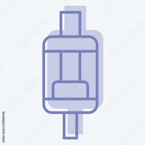 Icon Tank. related to Vape symbol. two tone style. design editable