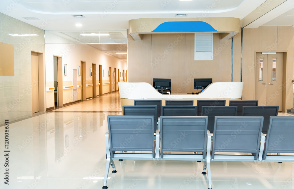 Fototapeta premium Empty waiting room in the hospital