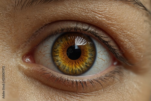 ultra closeup of human eye iris