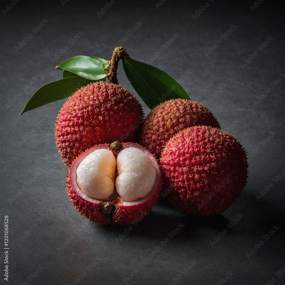 lychee fruit on a table