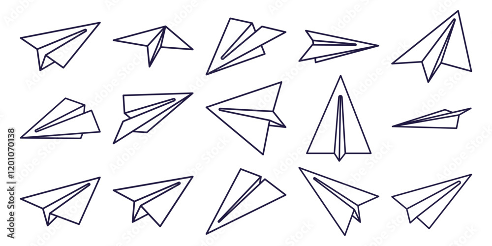 Paper Plane Line Icon Paper Plane Line Icon