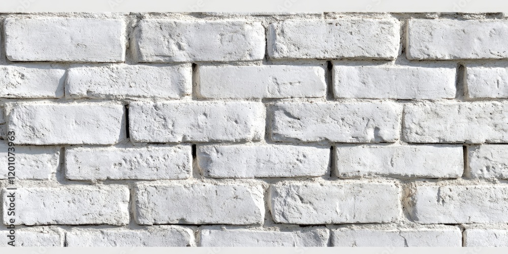 White brick wall texture with grey shadows and slight wear on a clean white background, ideal for versatile design applications and backgrounds. White brick wall texture with grey shadows and slight wear on a clean white background, ideal for versatile design applications and backgrounds.