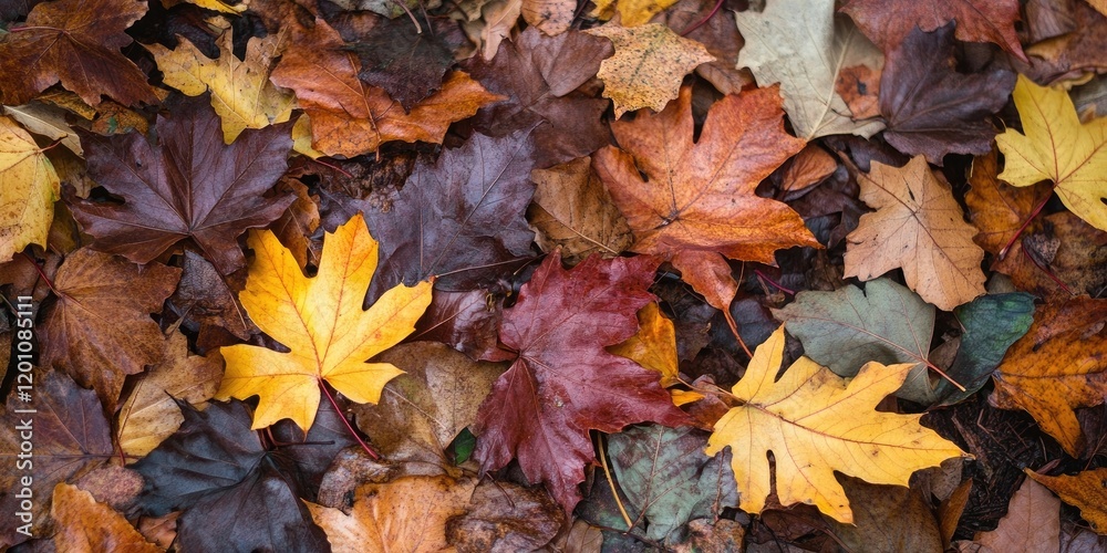 Colorful autumn leaves in varying shades of yellow, orange, and red scattered on the ground, creating a vibrant natural carpet scene. Colorful autumn leaves in varying shades of yellow, orange, and red scattered on the ground, creating a vibrant natural carpet scene.