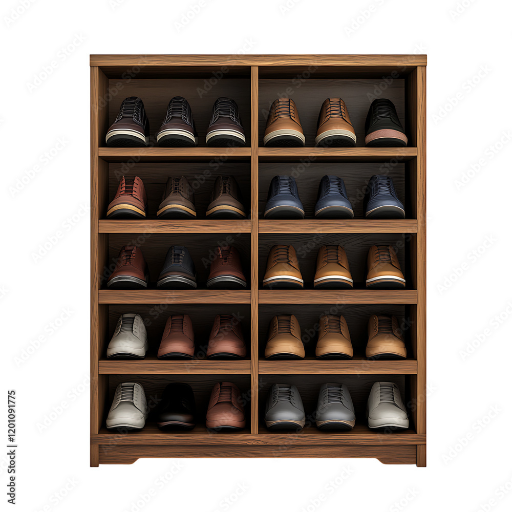 shoe cabinet Advertisement isolated on white background full depth of field shoe cabinet Advertisement isolated on white background full depth of field