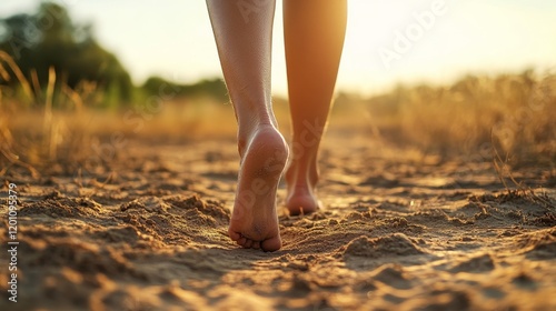 25.Macro of detail of dry skin of woman legs. Close up of dehydration due to the sun's rays without sun protection cream photo