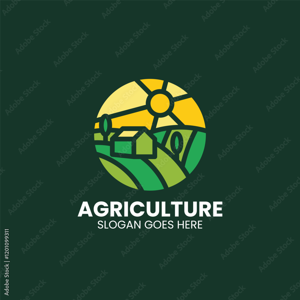 Fototapeta premium Agriculture Simple Mascot Logo
