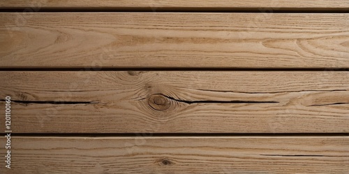 Old Wood Texture Background. Top View Wooden Plank Panel. Parallel Horizontal Lines