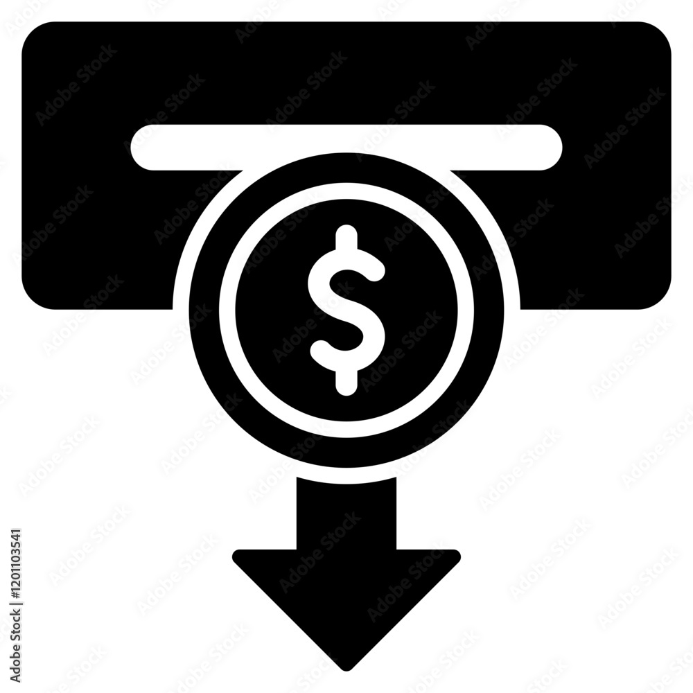 Setting and Mobile Banking Glyph Icon Setting and Mobile Banking Glyph Icon