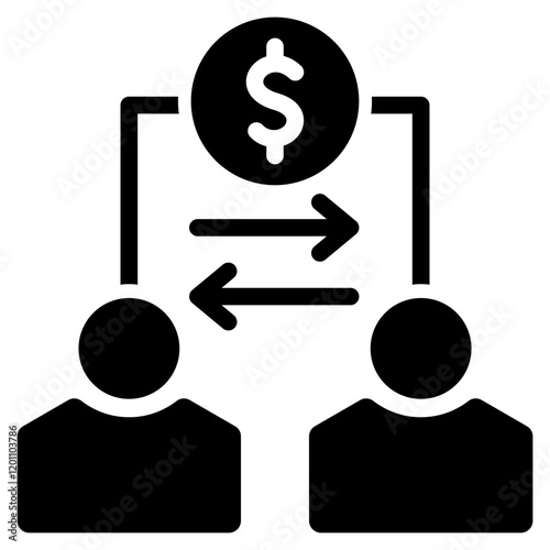 Setting and Mobile Banking Glyph Icon	