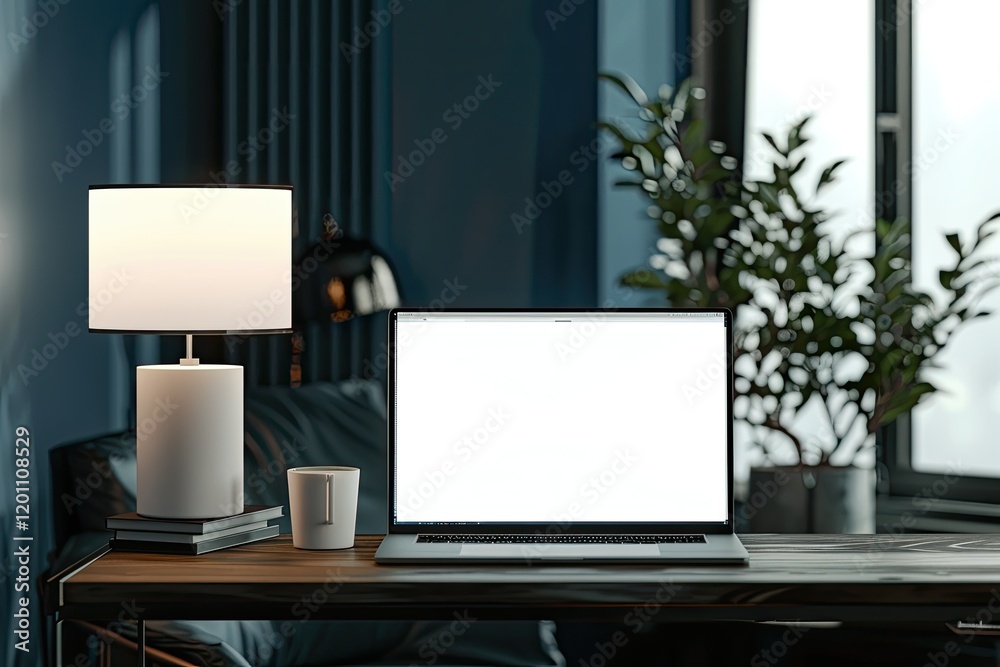 Sharp Image of Desktop with Laptop and Graphic Tablet Sharp Image of Desktop with Laptop and Graphic Tablet