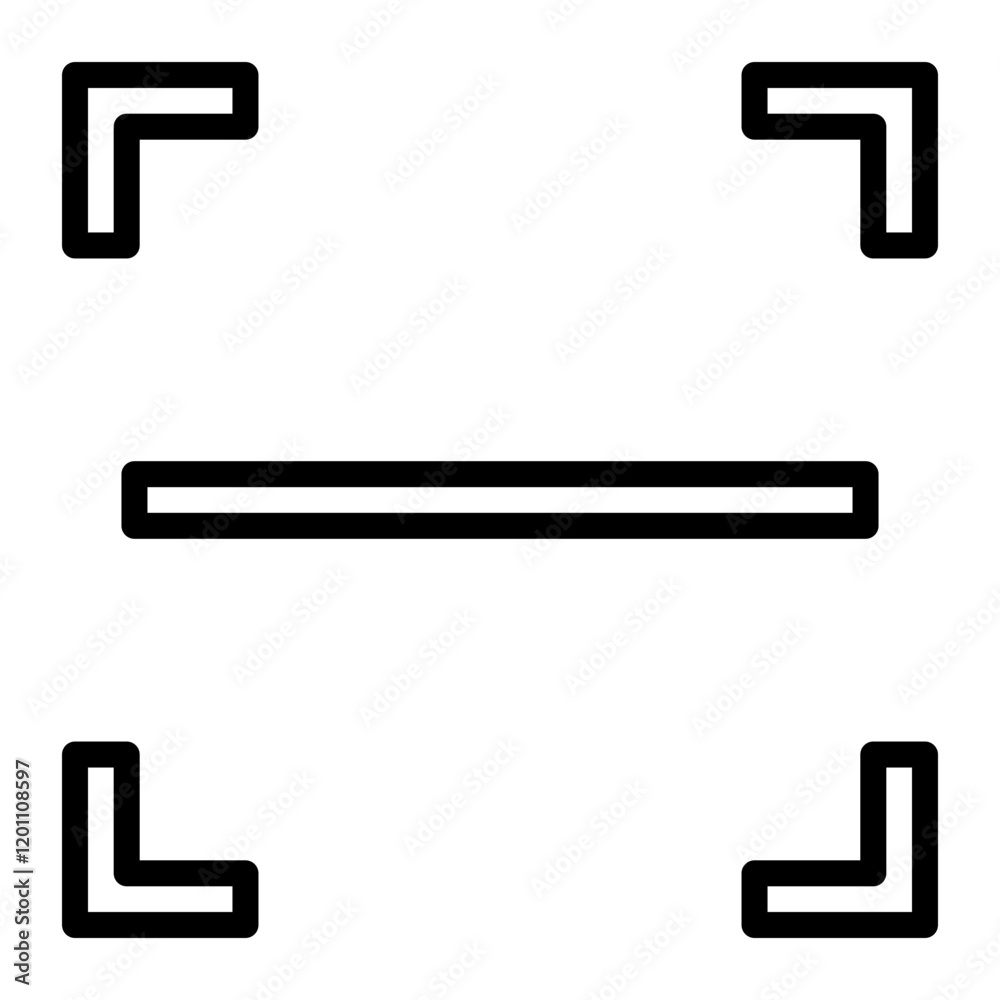 Qr Code Scanner Vector Line Icon Design Qr Code Scanner Vector Line Icon Design