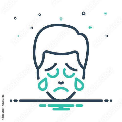 Mix icon for pensive