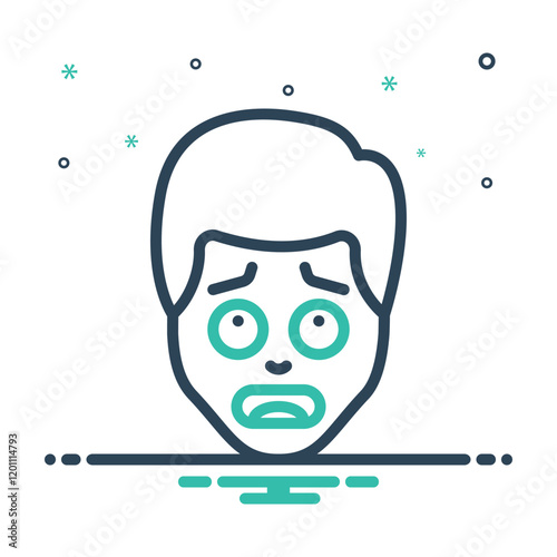 Mix icon for anxious