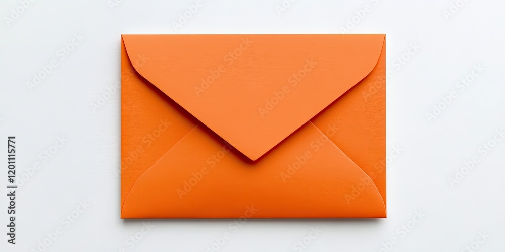 Orange envelope centered on a clean white background showcasing its vibrant color and sleek design, emphasizing simplicity and elegance. Orange envelope centered on a clean white background showcasing its vibrant color and sleek design, emphasizing simplicity and elegance.