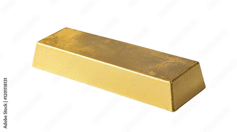 Gold bar isolate on transparent background, PNG file Gold bar isolate on transparent background, PNG file