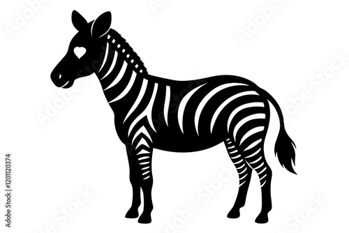 Canvas Print zebra vector illustration