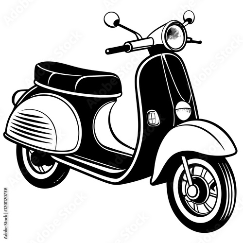 illustration of a motorcycle