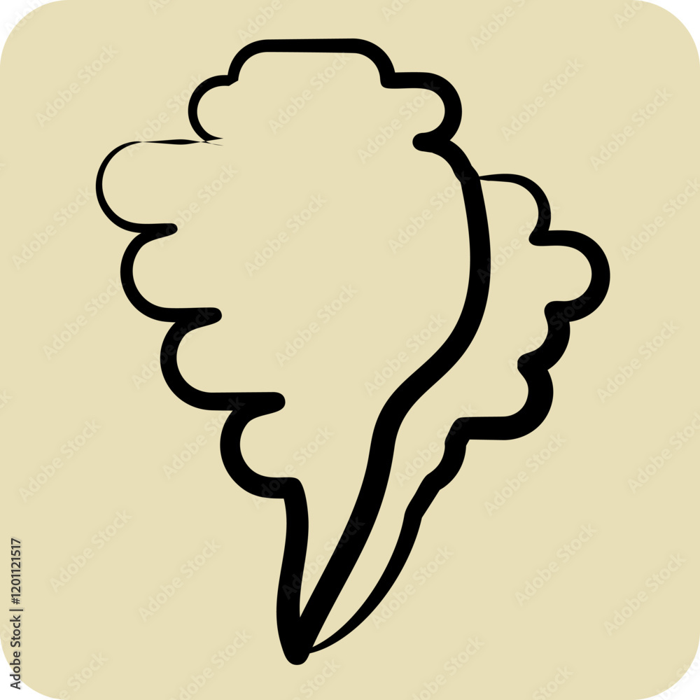 Icon Sheel. related to Summer symbol. hand drawn style. design editable Icon Sheel. related to Summer symbol. hand drawn style. design editable