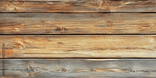 Rustic wooden texture banner featuring a gradient of warm brown and gray tones arranged horizontally with weathered knots and grains.
