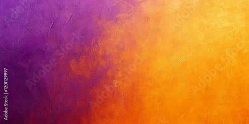 warm orange and purple background with faint texture, Thanksgiving or autumn colors in gradient light golden color to deep violet purple corner design, elegant classy website banner or, Generative AI