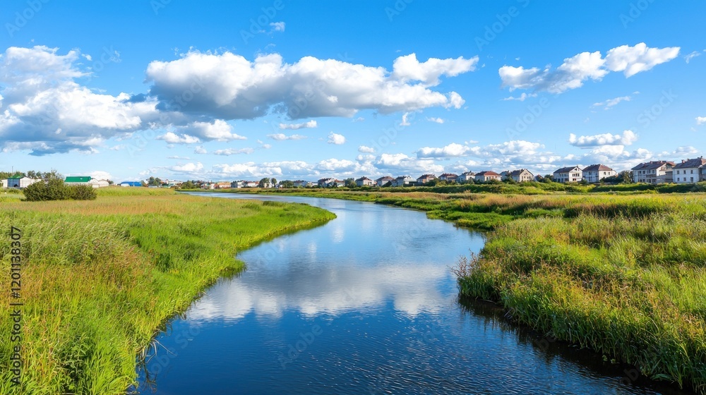 Serene River Landscape