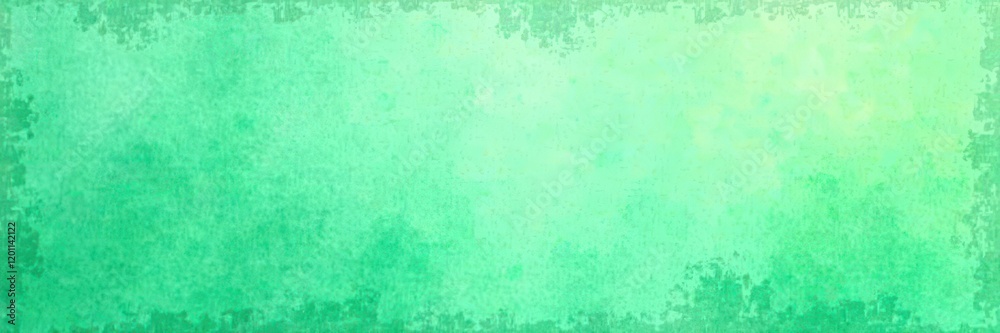 Naklejka premium Abstract light green painted background, distressed grunge effect, design, organic
