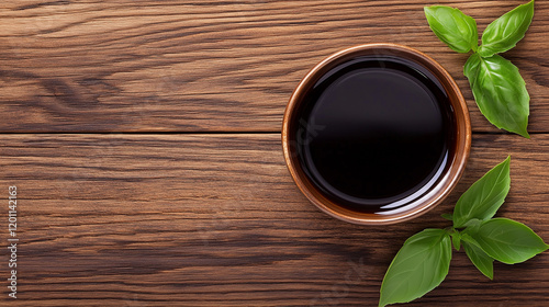 Soy Sauce in Bowl: Rich, da...