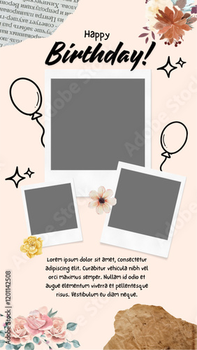 Collage photo from Birthday poster