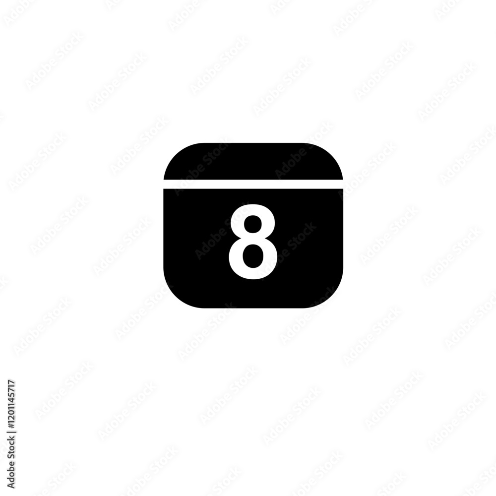 Calendar widget icon simple vector, shape sign and symbol. Solid colour icon. Filled object, device icon. Minimalist flat icon Calendar widget icon simple vector, shape sign and symbol. Solid colour icon. Filled object, device icon. Minimalist flat icon