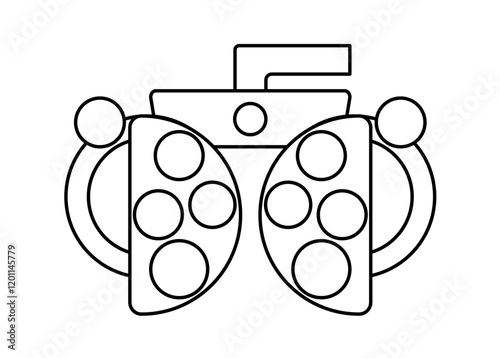 Phoropter ophthalmic testing device