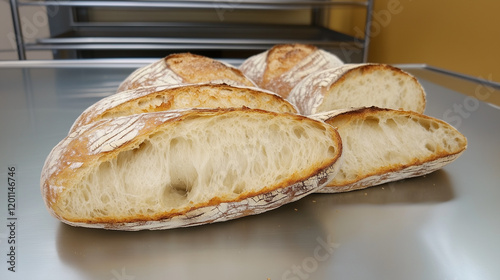 Sourdough Bread: Close-up o...