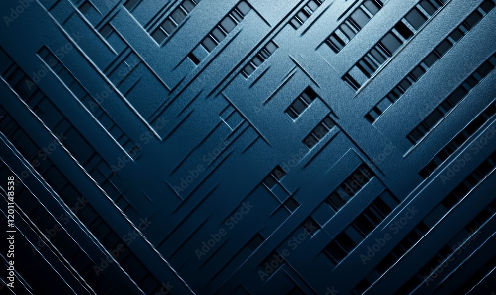 blue background metal pattern, Generative AI blue background metal pattern, Generative AI