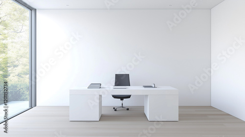 Minimalist Office Interior:...