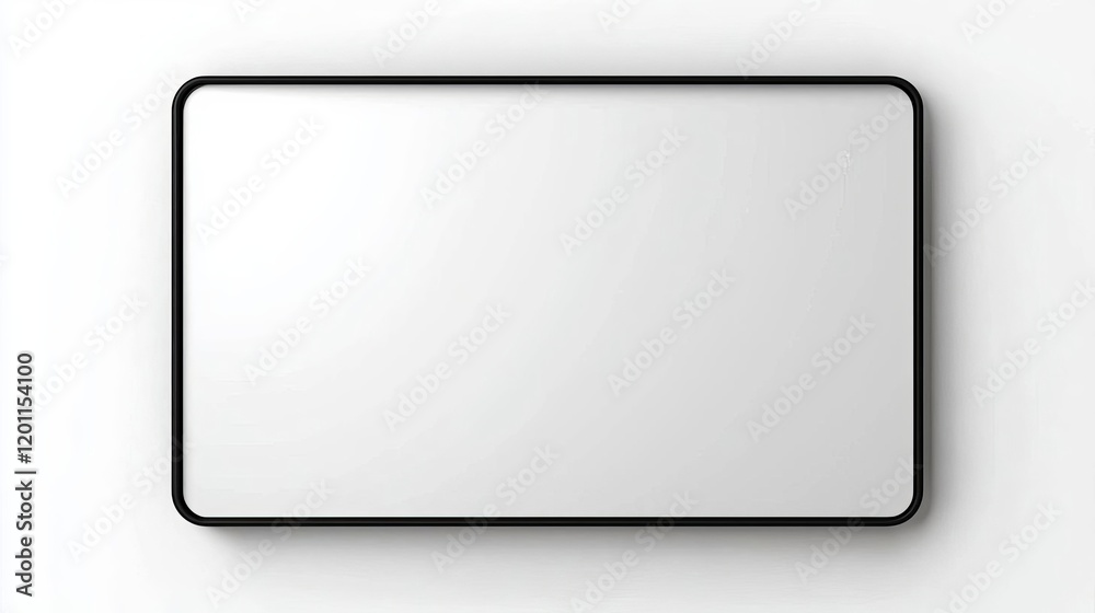 A minimalist blank digital tablet design with a sleek frame, perfect for showcasing technology or creativity concepts. A minimalist blank digital tablet design with a sleek frame, perfect for showcasing technology or creativity concepts.
