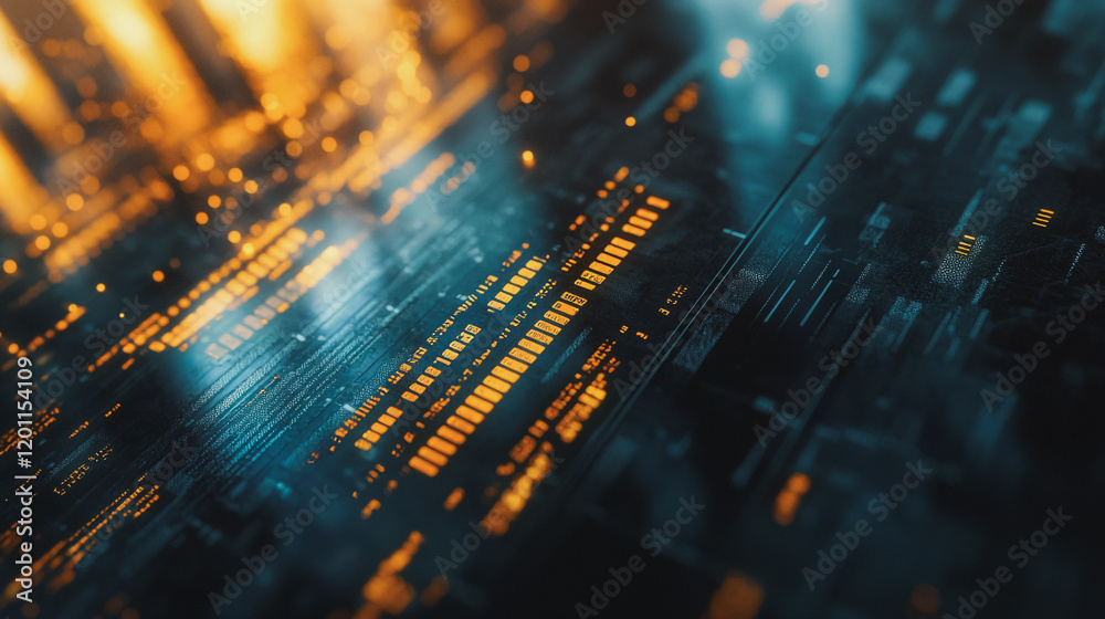 Fototapeta premium Abstract business Financial charts show a significant increase in profits in the stock market.This is driven by higher interest rates and continued growth. In the innovation world network of financial