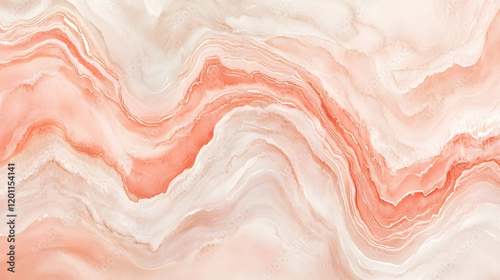 Abstract Peach And White Swirling Marble Texture Abstract Peach And White Swirling Marble Texture