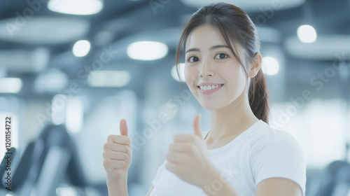 Fitness Success: A young wo...