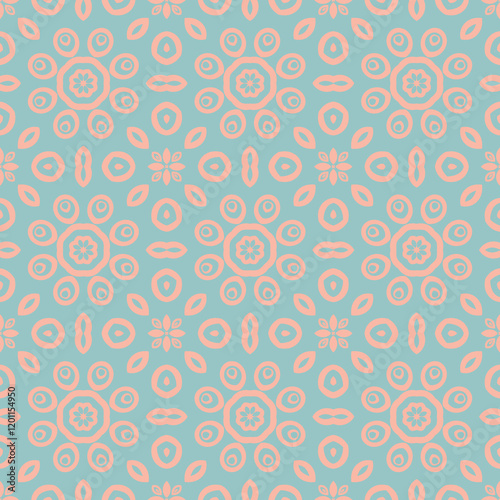 Delicate Pastel Geometry  Seamless Pattern