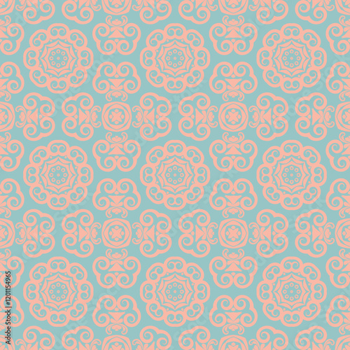 Delicate Pastel Geometry  Seamless Pattern