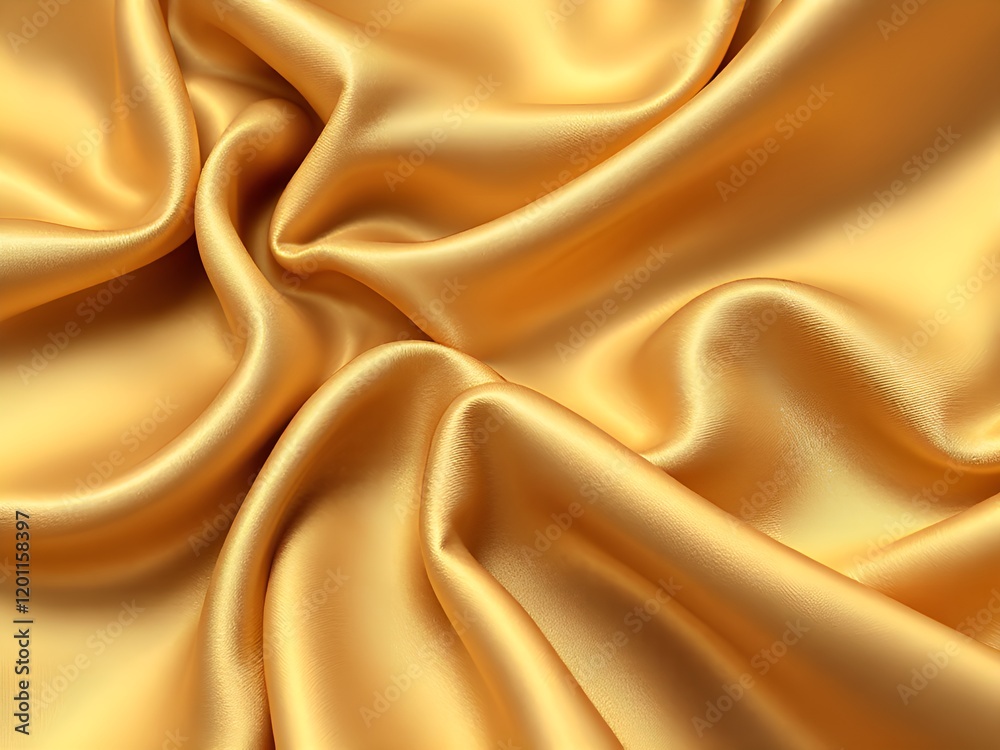 Fototapeta premium The silk fabric is smooth, shiny, photorealistic seamless.