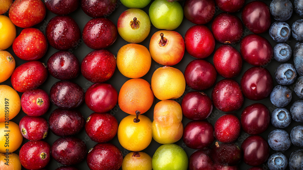 Berries and fruits with immune support vitamins poster of healthy vegetarian nutrition vector design. Cherry, cranberry and blueberry, blackcurrant, honeysuckle and gooseberry, barberry and juniper Berries and fruits with immune support vitamins poster of healthy vegetarian nutrition vector design. Cherry, cranberry and blueberry, blackcurrant, honeysuckle and gooseberry, barberry and juniper