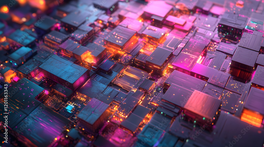 A Mesmerizing 3D Abstract Multicolor Visualization A Mesmerizing 3D Abstract Multicolor Visualization