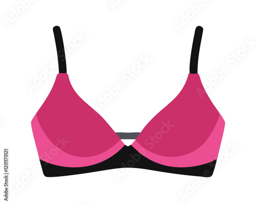  Pink and Black Bra Design for Modern Women,red bra isolated on white background