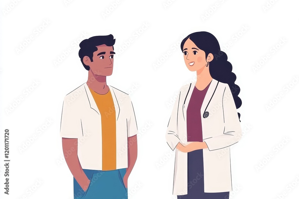 Serious indian mentor worker talk to female colleague teach intern, Generative AI Serious indian mentor worker talk to female colleague teach intern, Generative AI