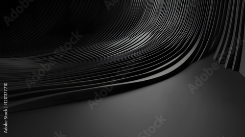 Abstract 3d render, minimalist background design