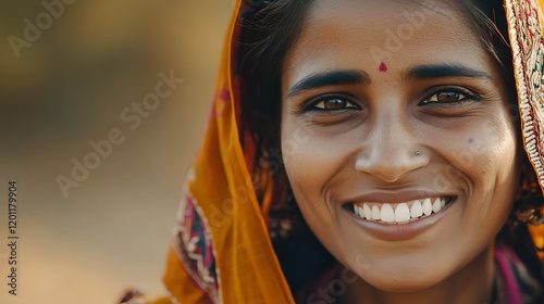 Portrait of a smiling indian woman