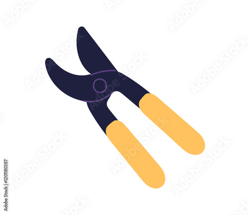 Pruner, garden tool. Sharp cutter, pruning shears for trimming, plants care a...