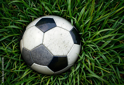 soccer ball on green grass