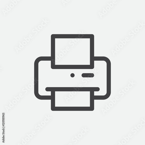 Print or printer logo icon