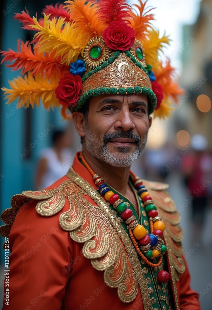 Fototapeta premium Man in carnival costume - Rio de Janeiro carnival